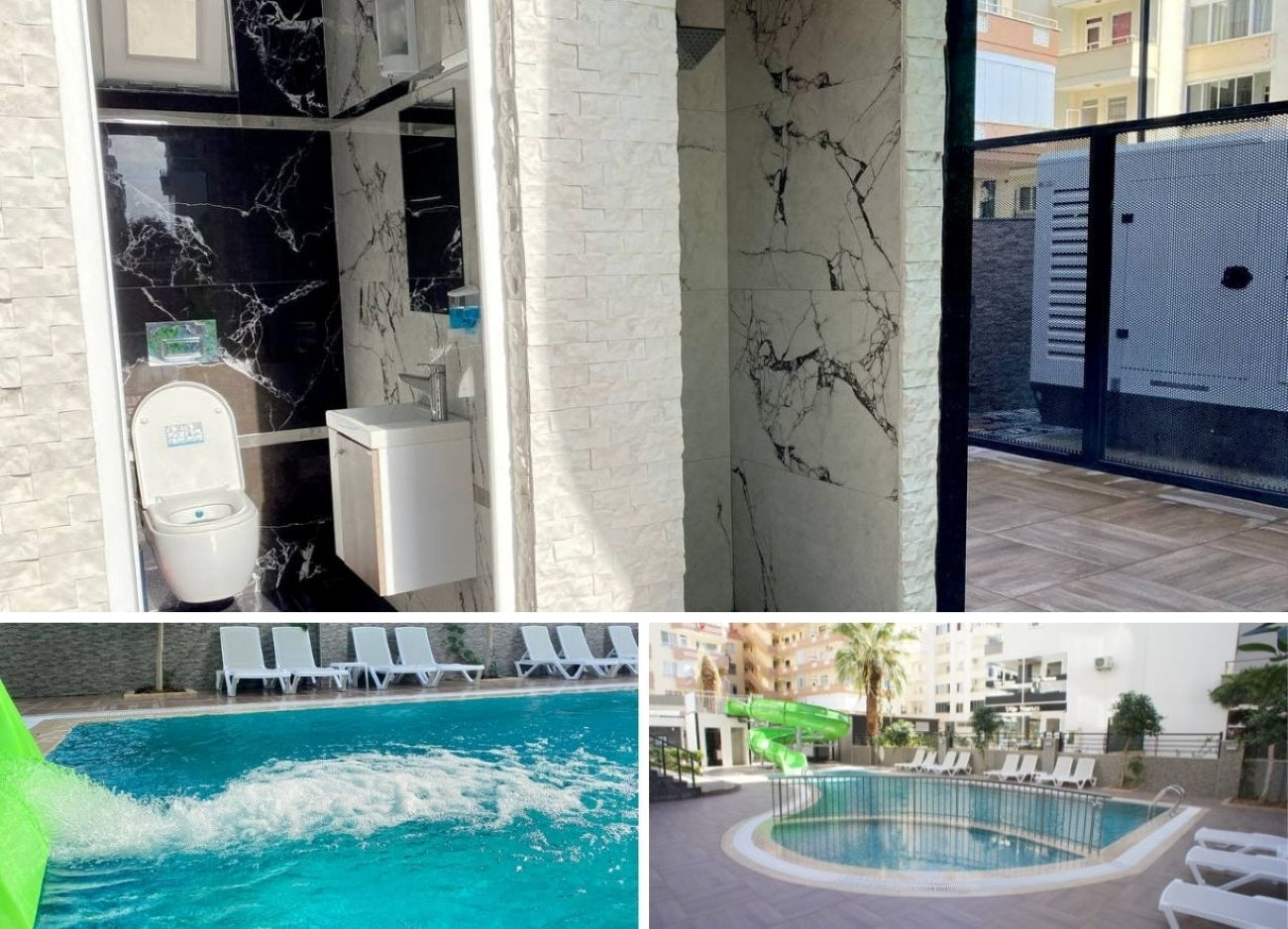 N°01 - Salam Résidence - Spacieux T2 pour 4 personnes - RDC Vue piscine | Décor design oriental